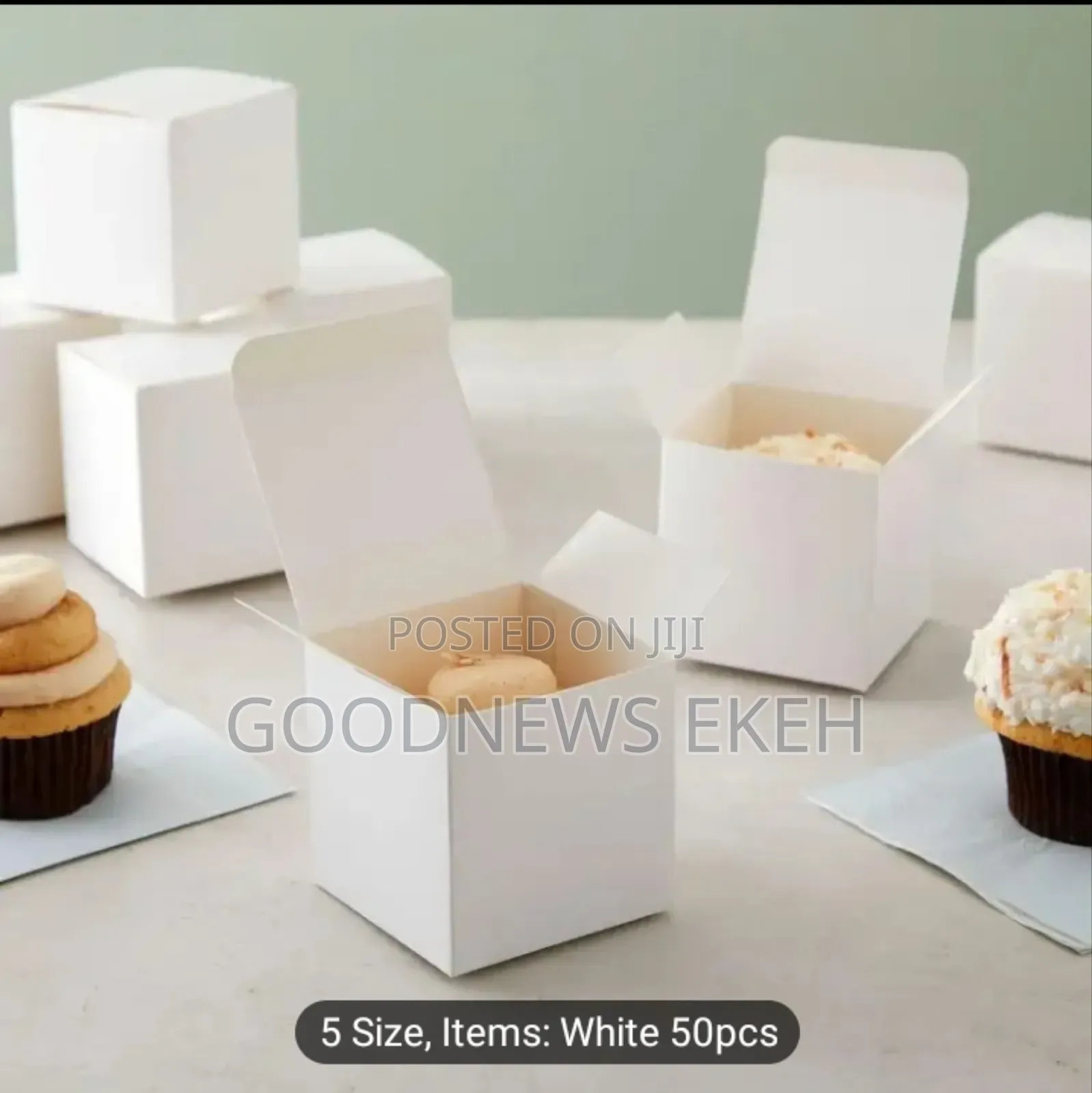 50-Pack White Paper Gift Boxes With Lids - Assorted Sizes