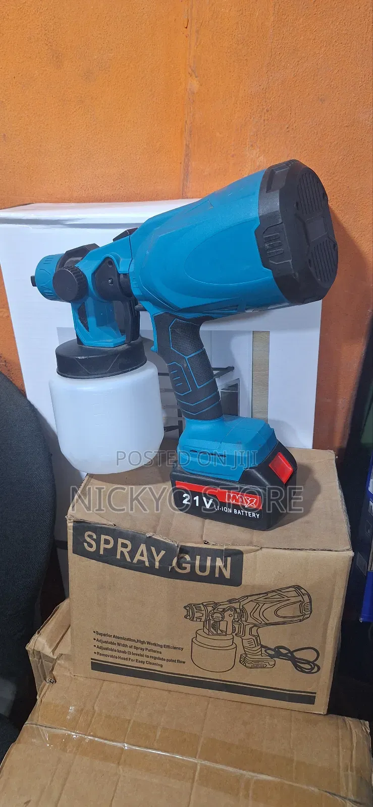 21volt Cordless Paint Spraying Machine Electric Spray Gun