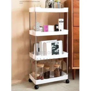 4 Tier Rolling Storage Cart With Wheels