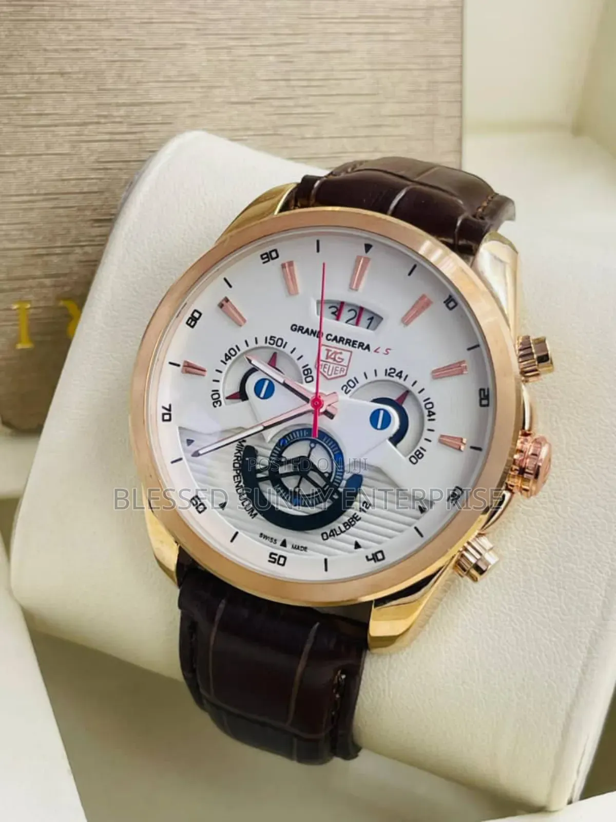 Leather Tag Heuer Wrist Watch CR7