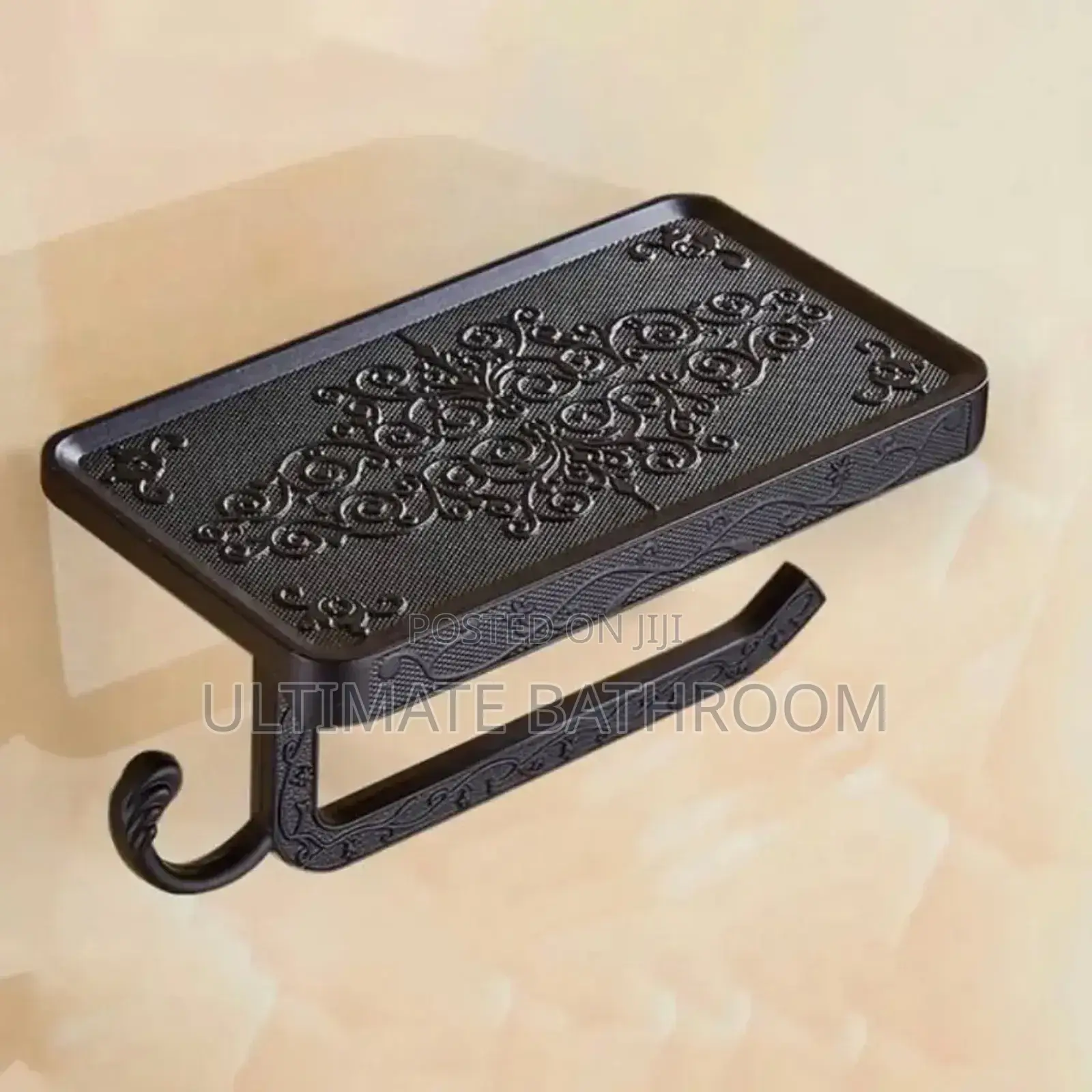 Black Royal Design Tissue Paper Holder