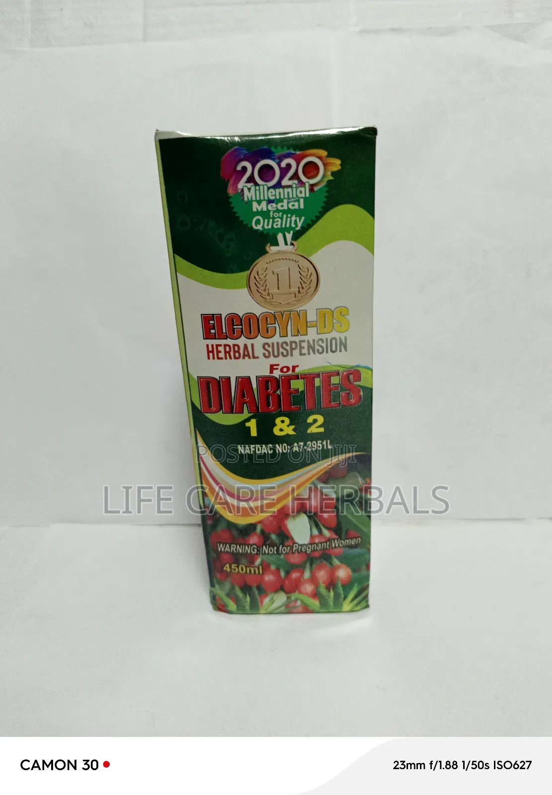 Sugar Normalizes 1 and 2 Elcocun d'S Herbal Mixture