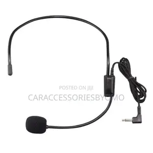 3.5mm Wired Headset Microphone Headworn Mic for Voice