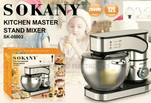 Sokany 12l (2000w) Commercial Stand Cake Mixer W/Large Bowl
