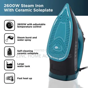 Black Decker Cord/Cordless 2,600w Steam Iron