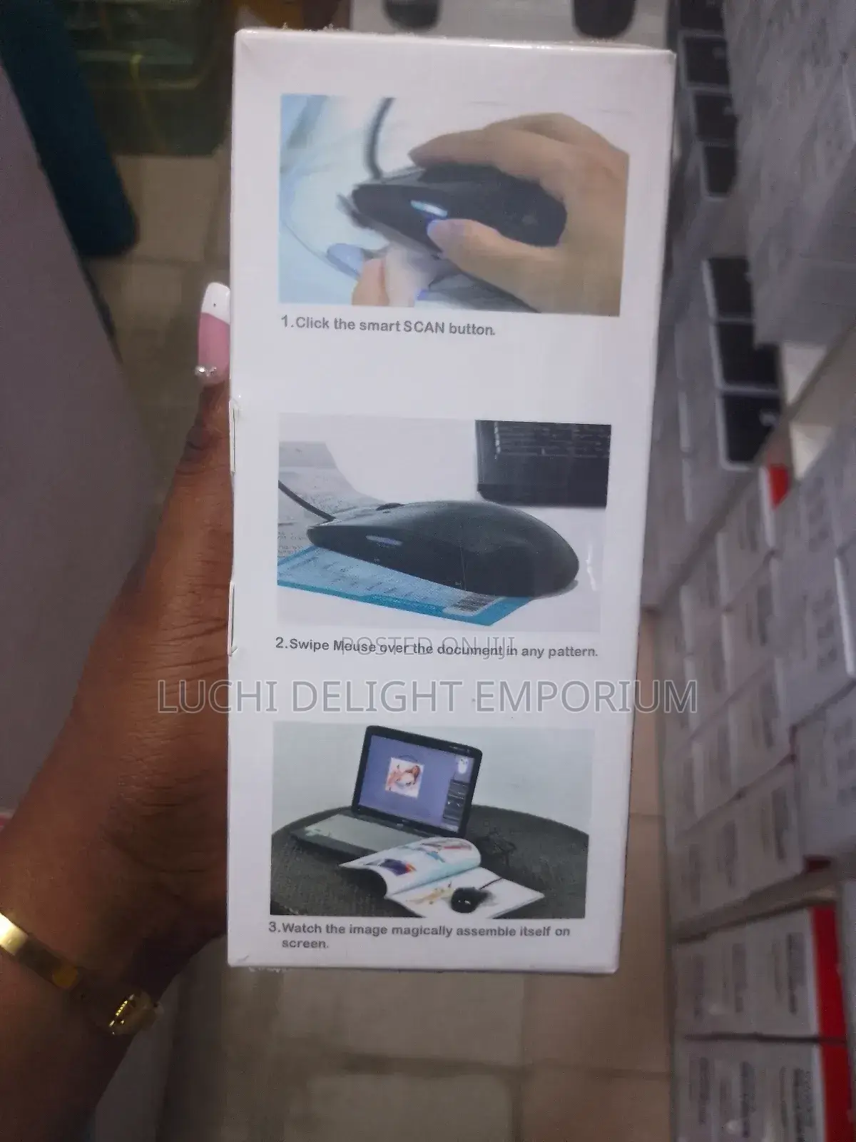 Scanner Mouse Scan Photo, Receipt, Notes Etc