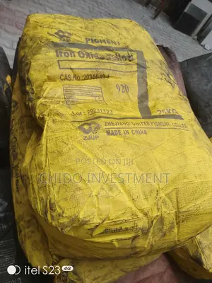 Yellow Iron Oxide Pigment Cement