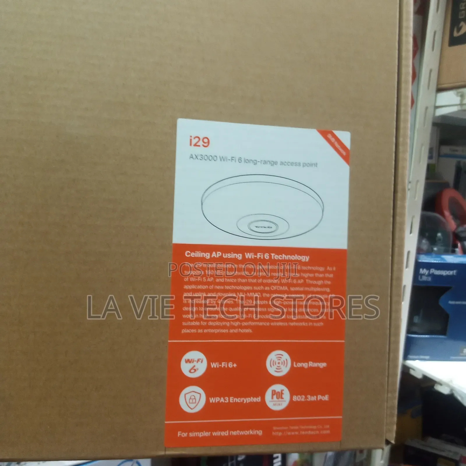 Tenda Ax3000 Wifi6 Long Range Access Point I29
