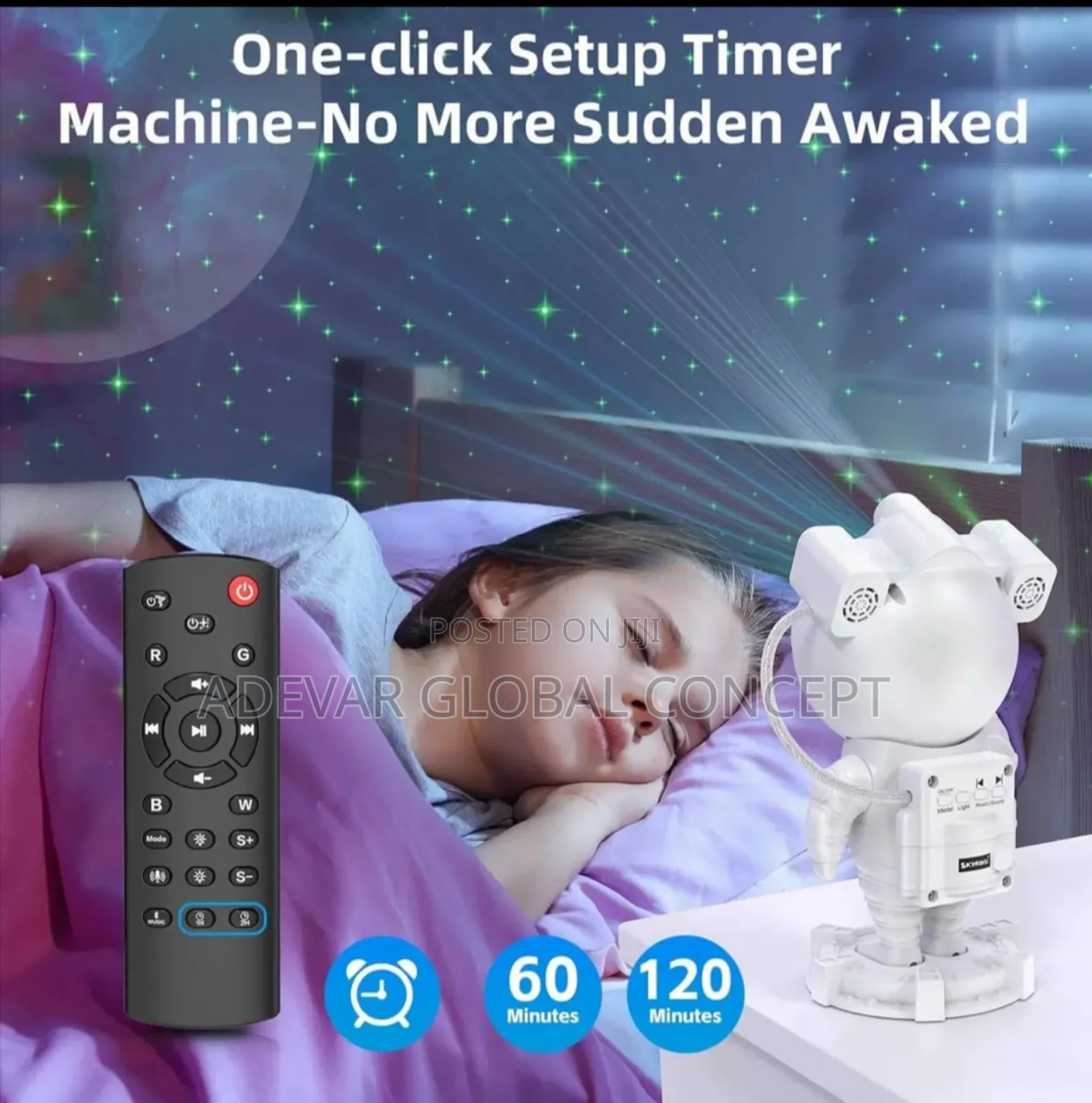 Astronaut Starry Sky Projector Night Light Star With Remote