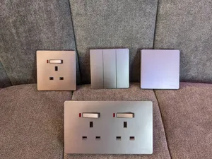 Boton Luxury Switches and Sockets Grey Colour