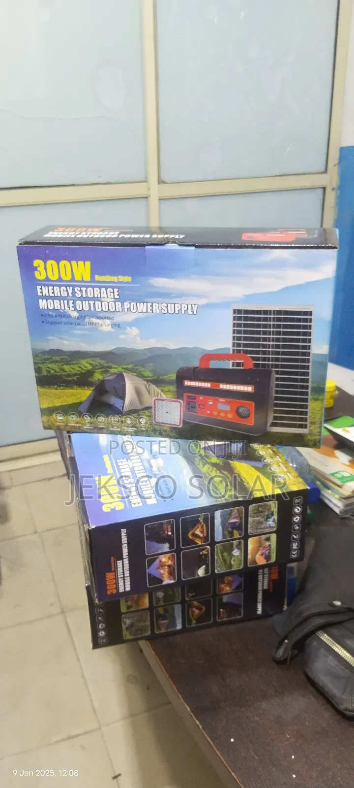 300 Watts Solar Generator, Energy Storage.