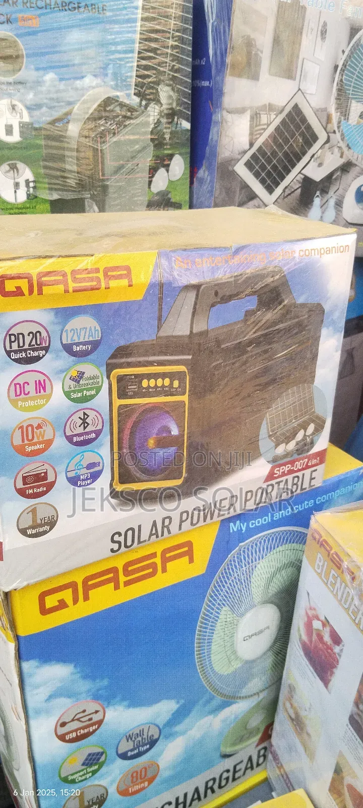 Qasa Solar Generator, Solar Power Storage.