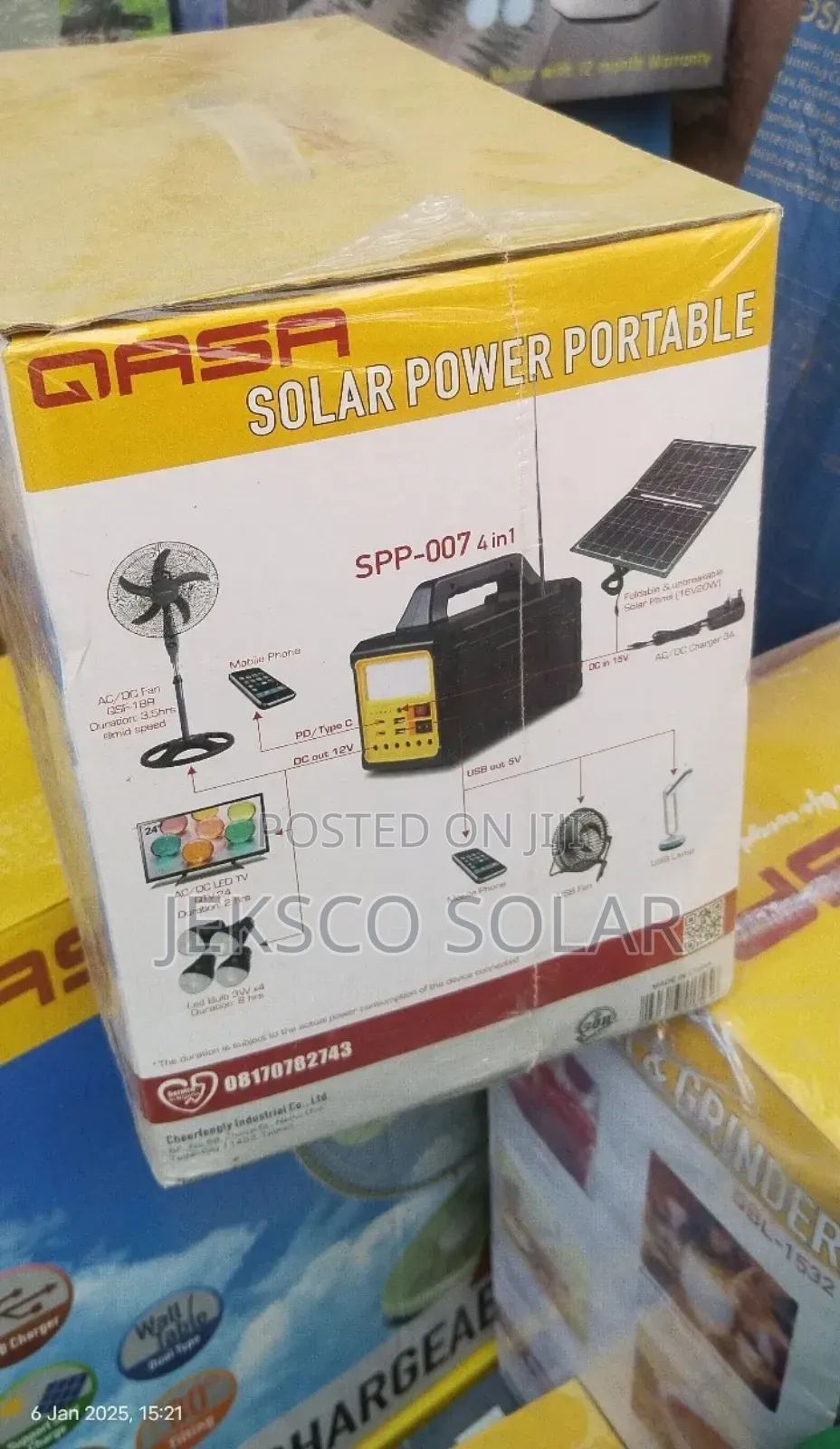 Qasa Solar Generator, Solar Power Storage.