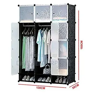 3 Pertition Quality Plastic Wardrobe