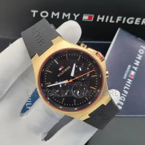 Tommy Hilfiger Quality Men Rubber Strap Wristwatch