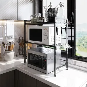Adjustable 3-Tier Heavy Duty Shelf Microwave Rack