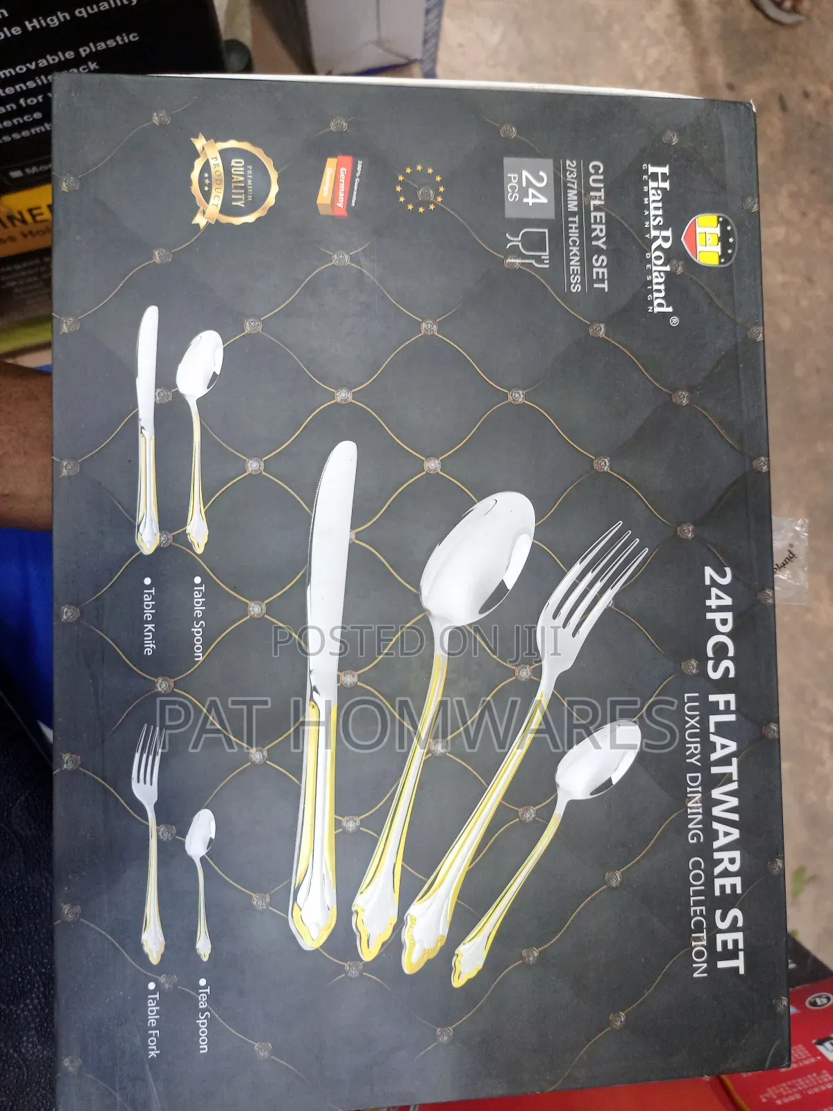 Gold Spoon by 24 Pieces