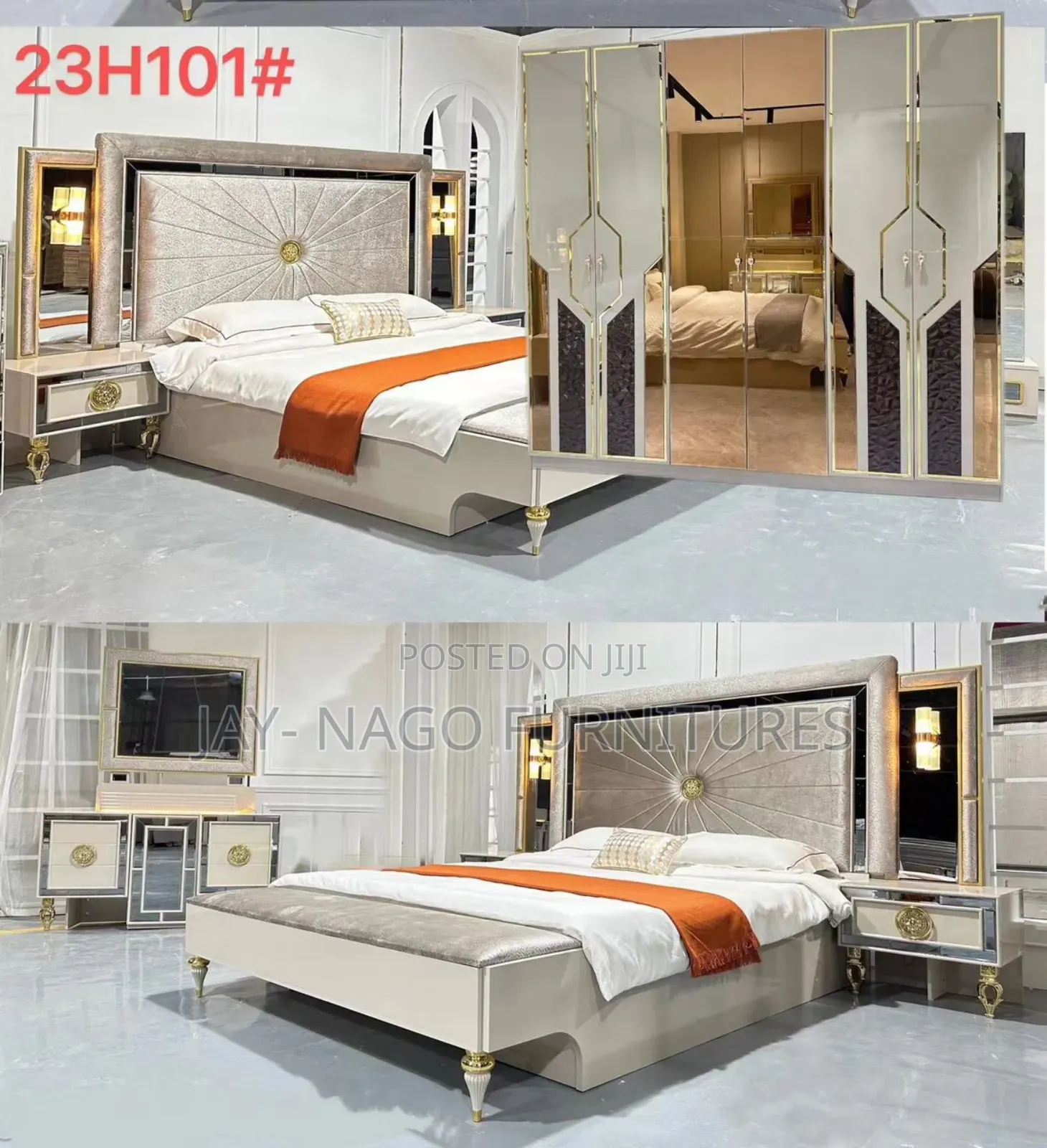 Complete Executive Bedframe With Wardrobe