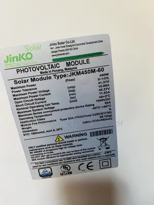 Jinko Solar Solar Panels 450watts Is Available Now