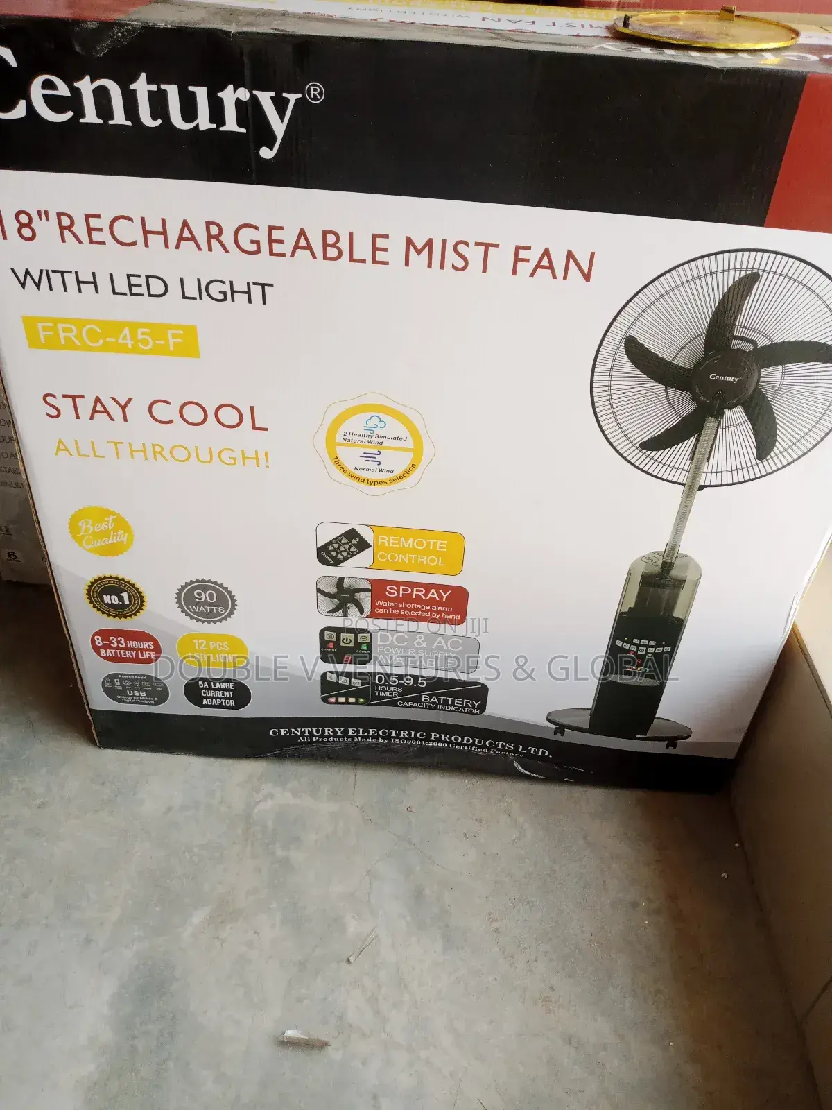 Mist Rechargeable Fan