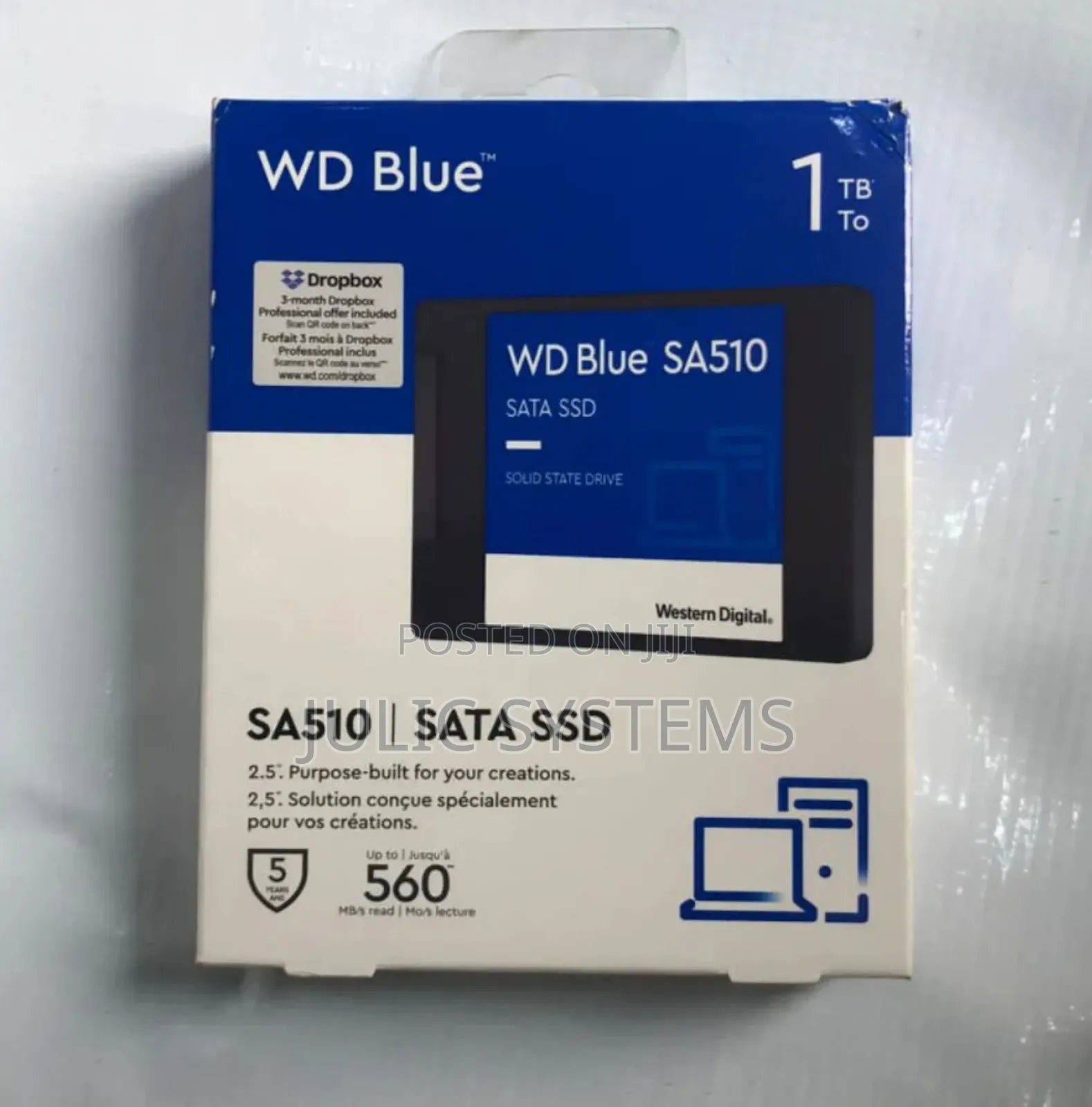 Wd 1tb Blue Sa510 Sata Iii 2.5" Internal SSD