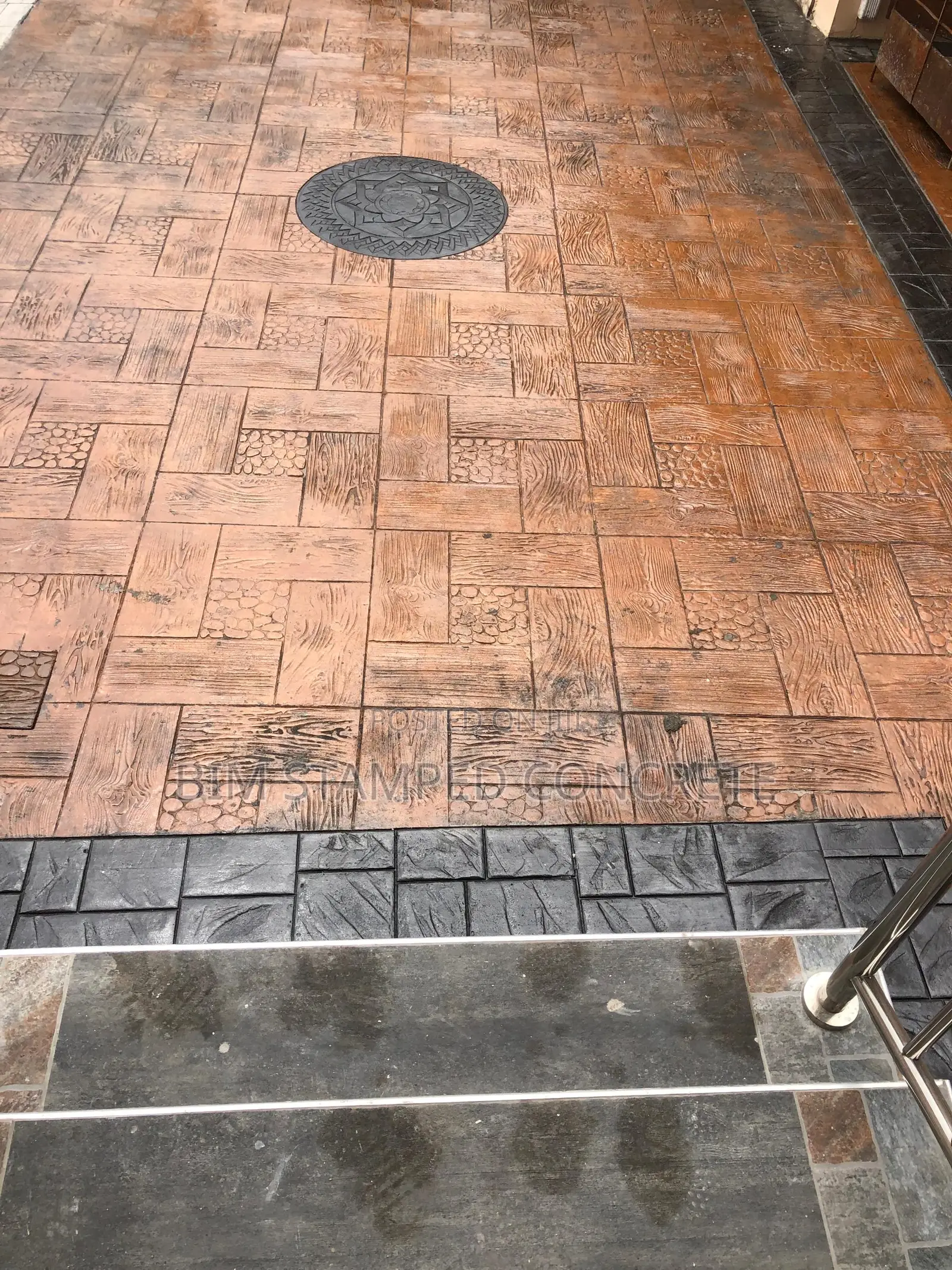 Stamped Floor ,Xylene,Color Oxide ,Paint
