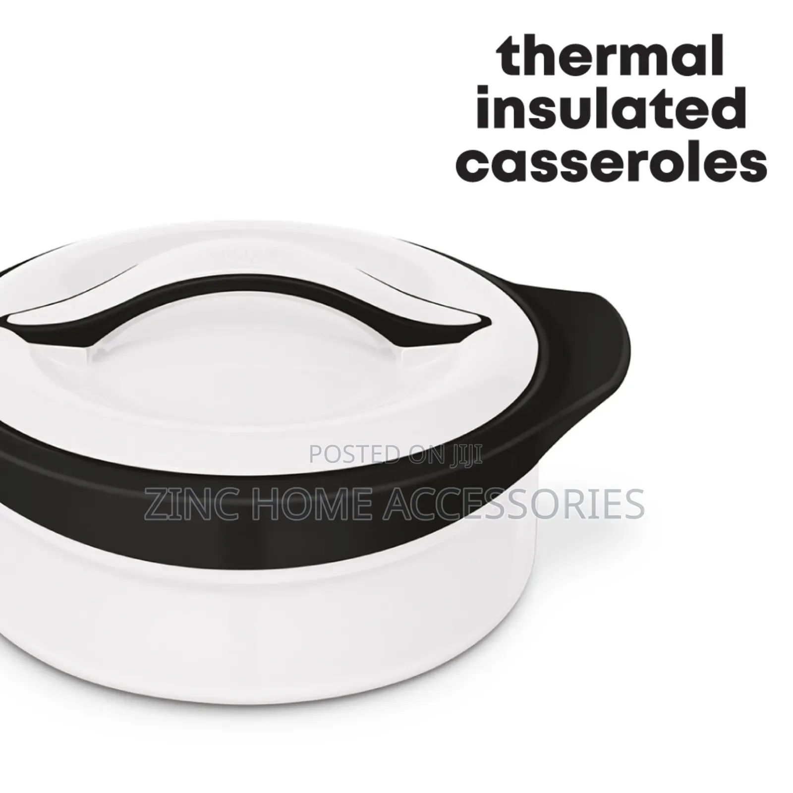 Sq Pf., Milton Zenith Insulated Hot Pot Set 3pc Black/White