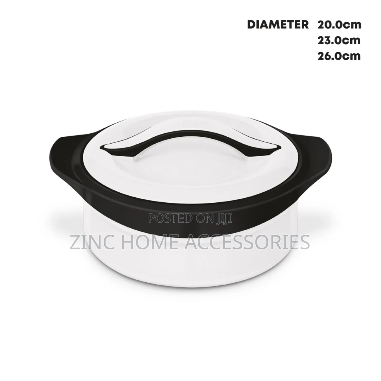 Sq Pf., Milton Zenith Insulated Hot Pot Set 3pc Black/White