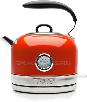 Haden Jersey Electric Kettle - Red and Orange Marmalade