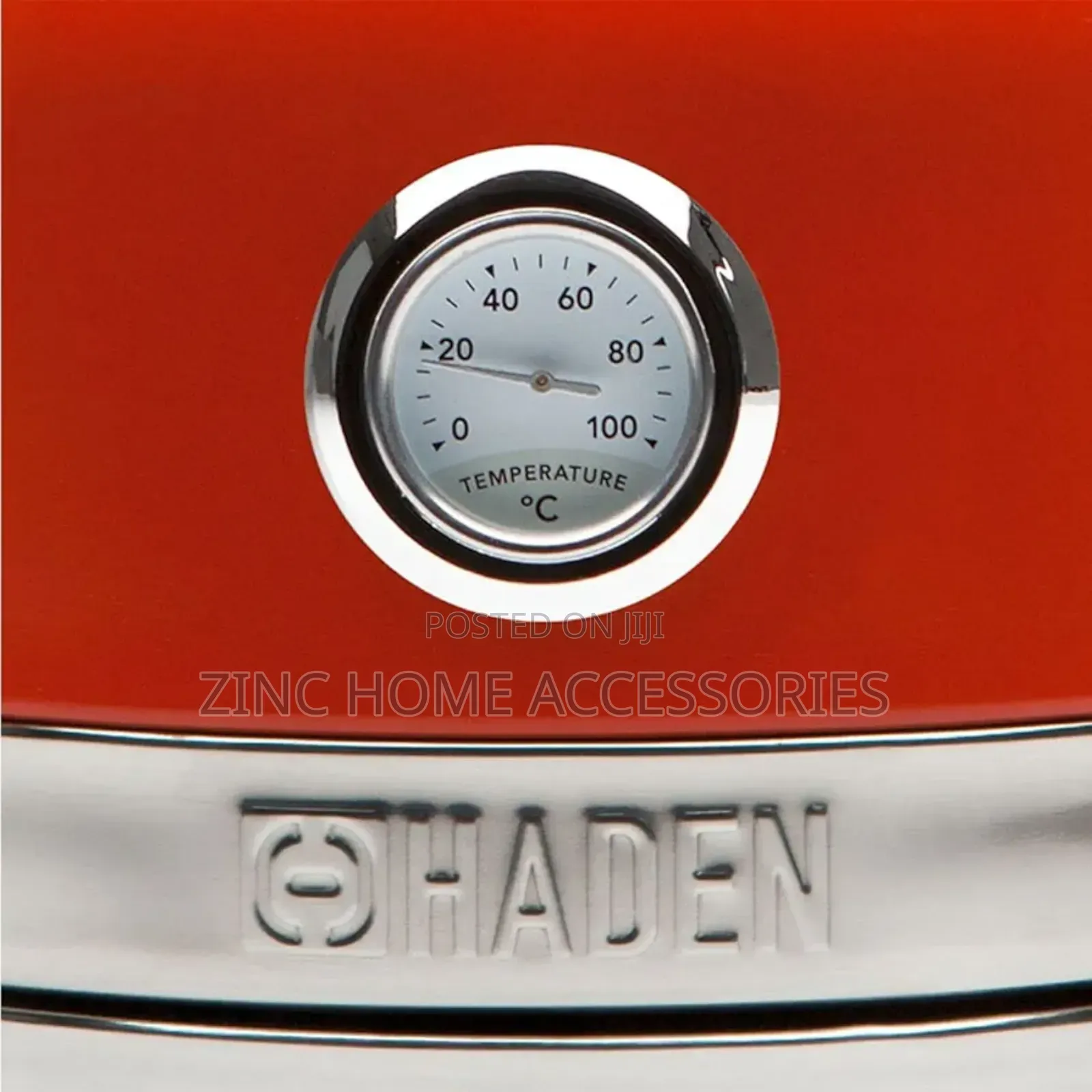 Haden Jersey Electric Kettle - Red and Orange Marmalade