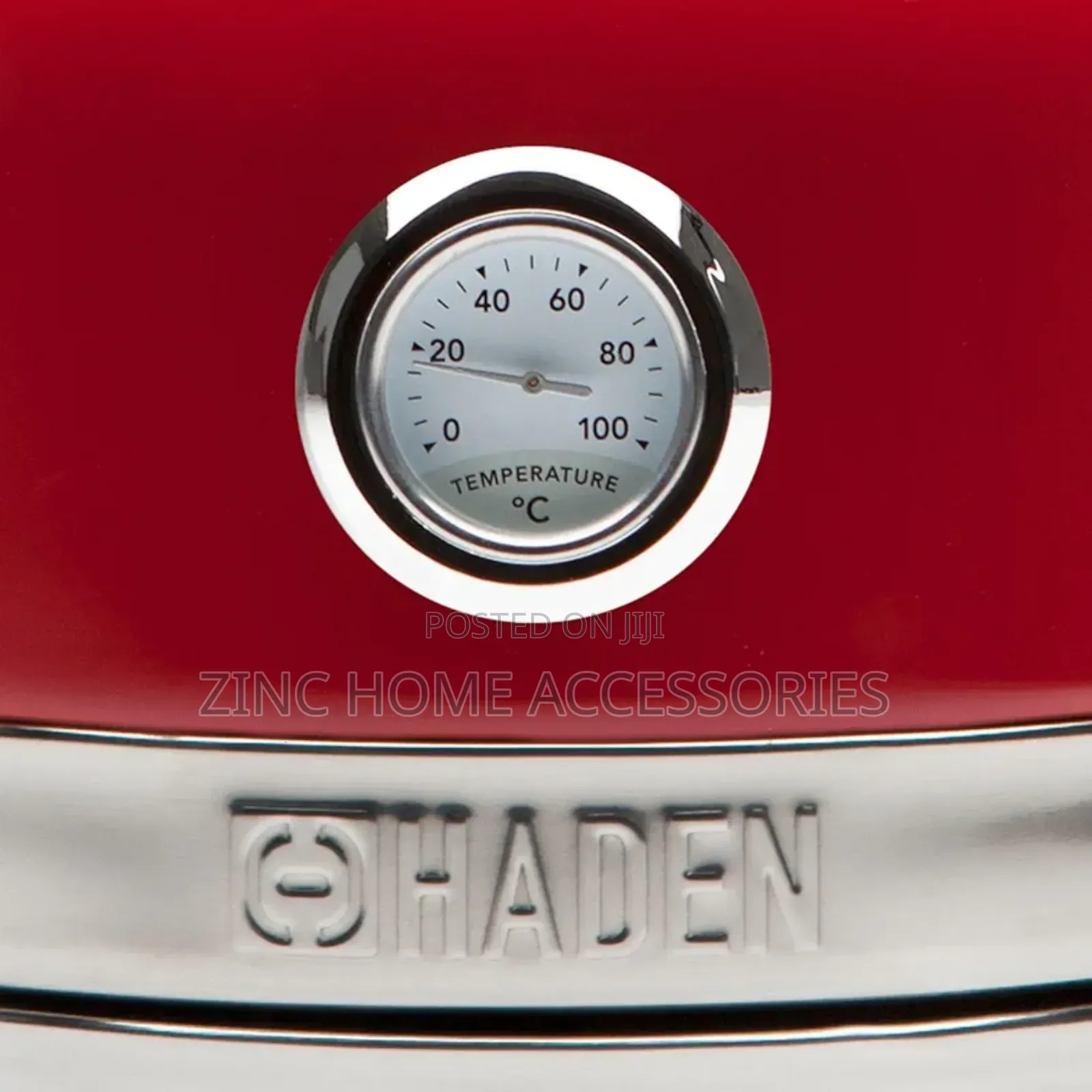 Haden Jersey Electric Kettle - Red and Orange Marmalade