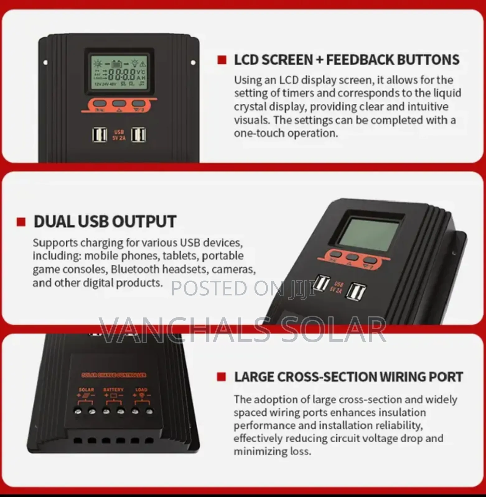 PWM Solar Charge Controller 80A 12/24/48v