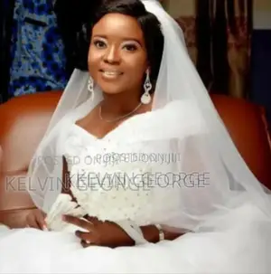 White Wedding Dress With Veil