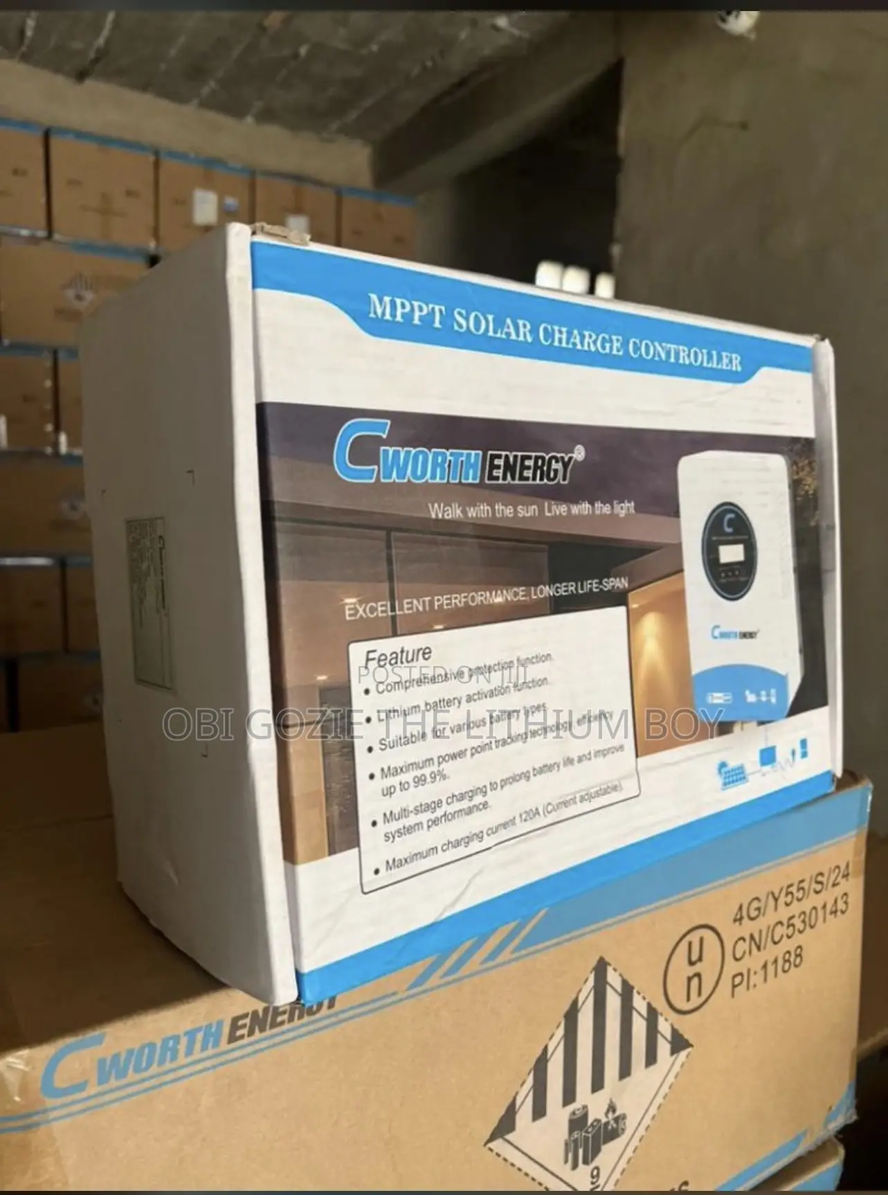 Best Solar Controller. 60ah, 80ah, 100ah Cworth MPPT Solar