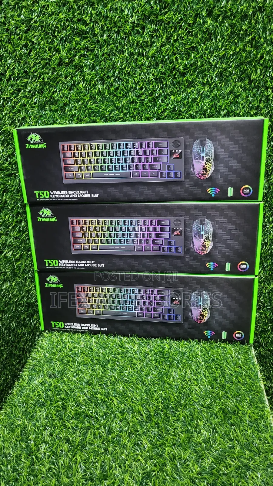 T50 Wireless Backlight Keyboard and House Suit