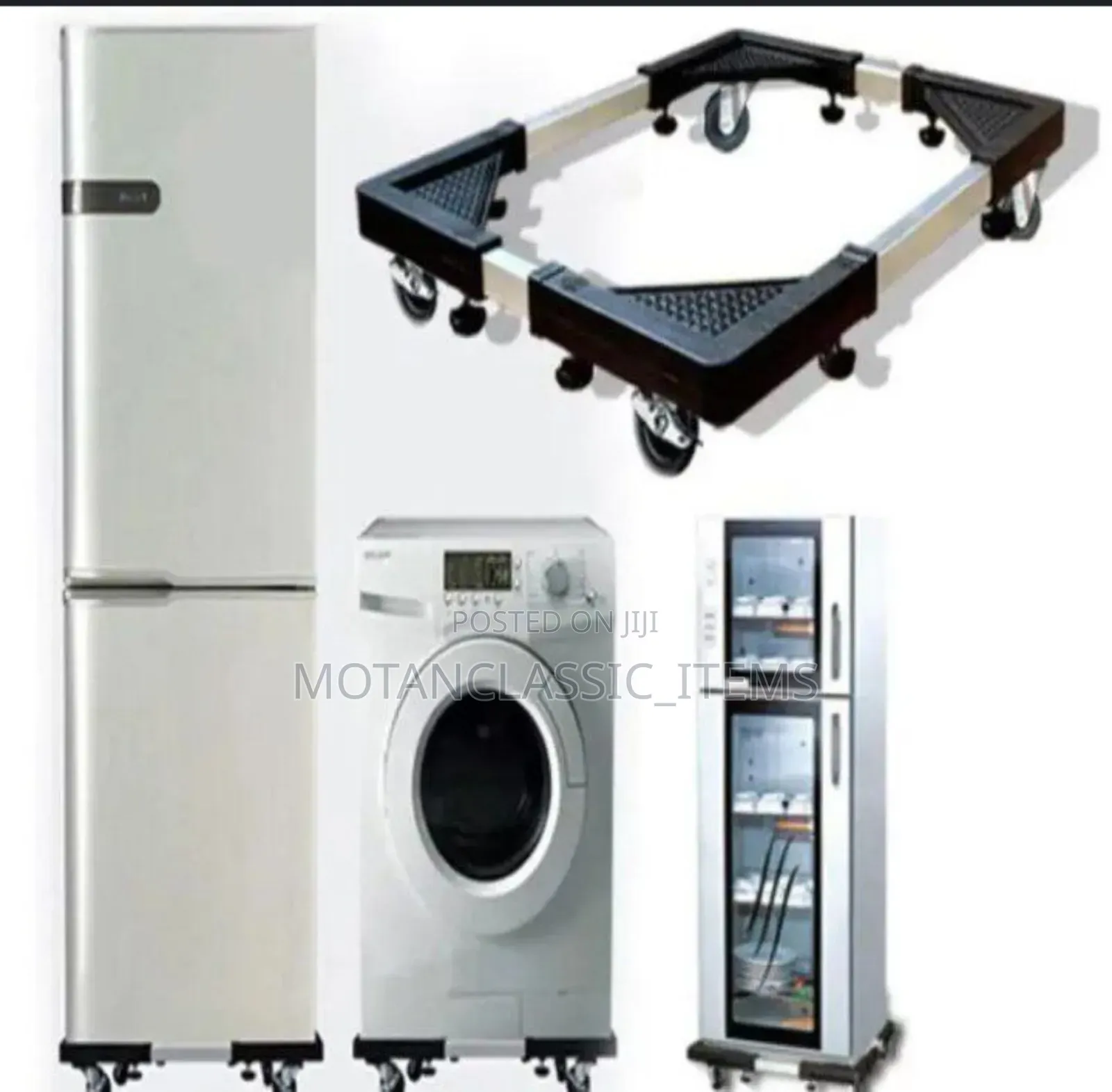 Adjustable Washing Machine And Fridge Stand