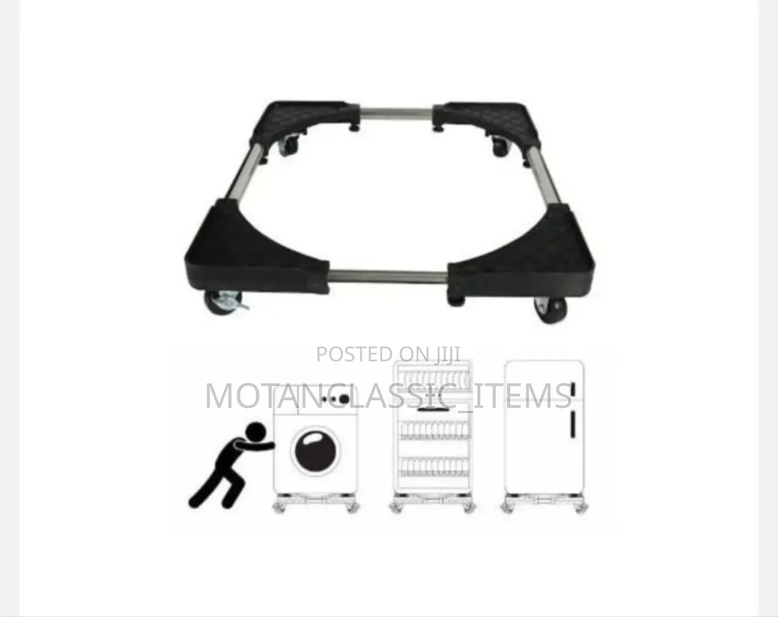 Adjustable Washing Machine And Fridge Stand