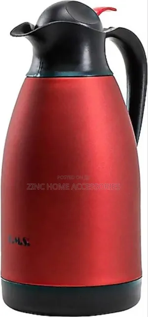 Photo - OMS Red 2lt Steel Thermos Features