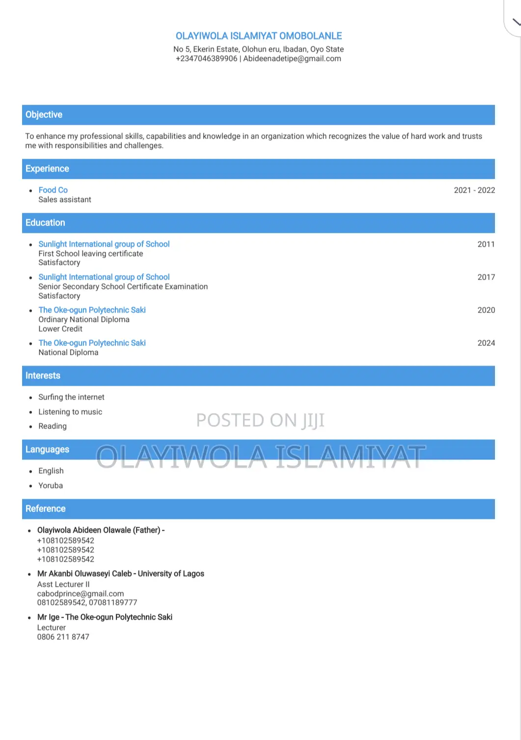 Hotel Receptionist