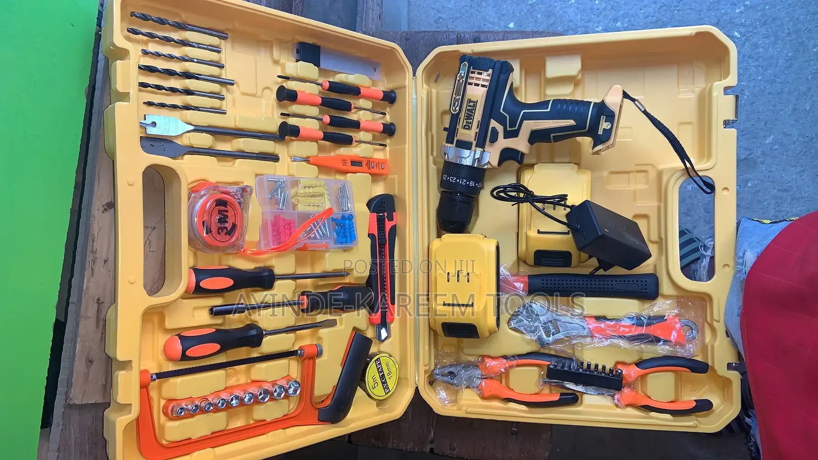 Electrical Tool Box Set With Screw Machine