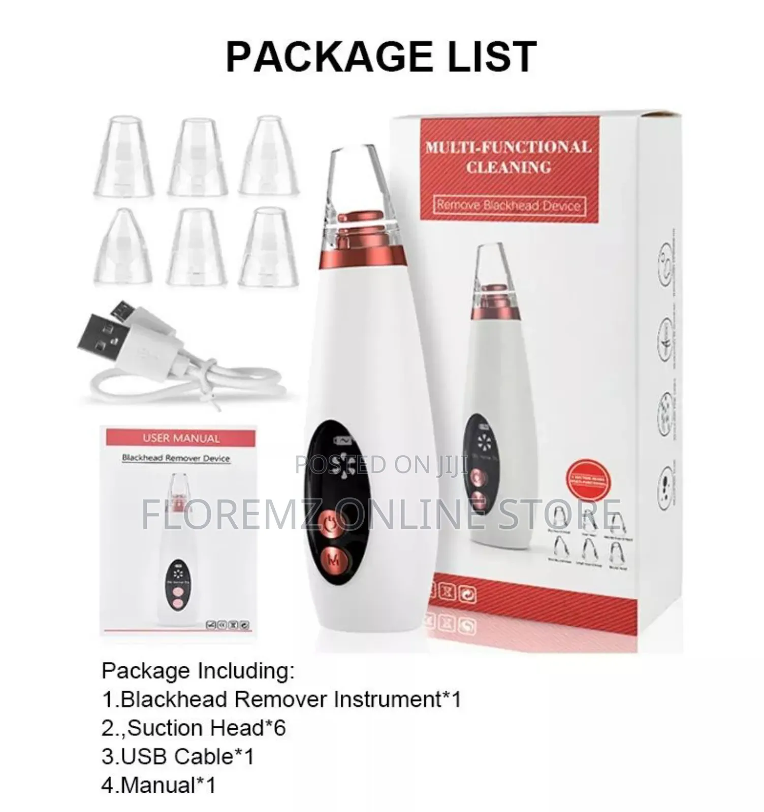 Facial Multi Functional Blackhead Pimple Extraction Device