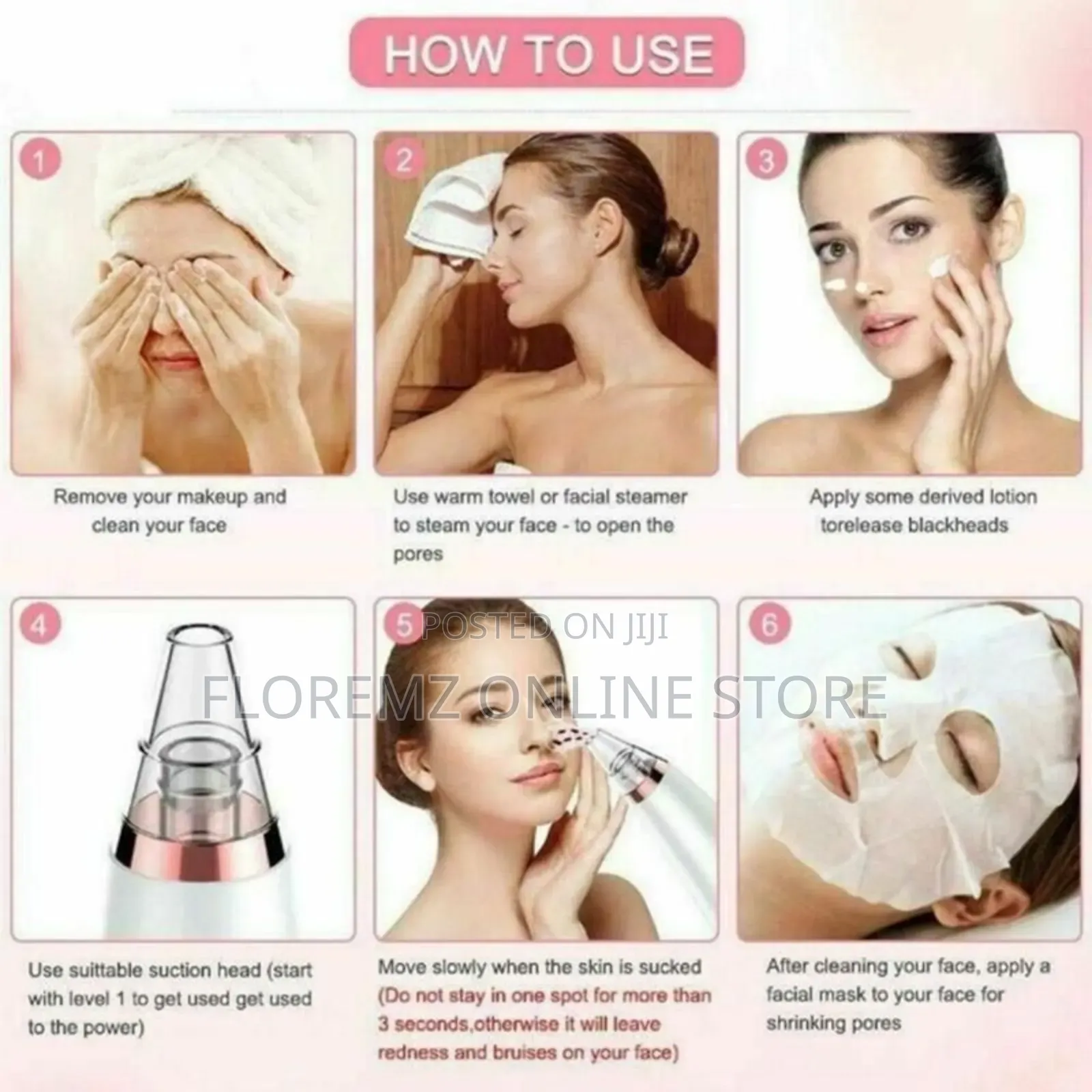 Facial Multi Functional Blackhead Pimple Extraction Device