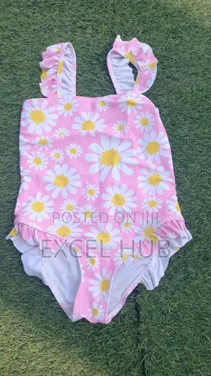 Flowered Pattern Swim Suite