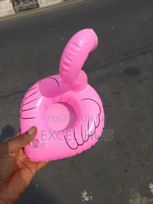 Flamingo On Beach Cup Holder