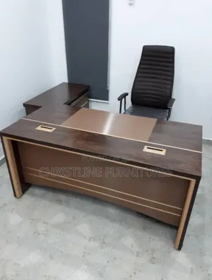 Executive Table With Extension and Mobile Drawer