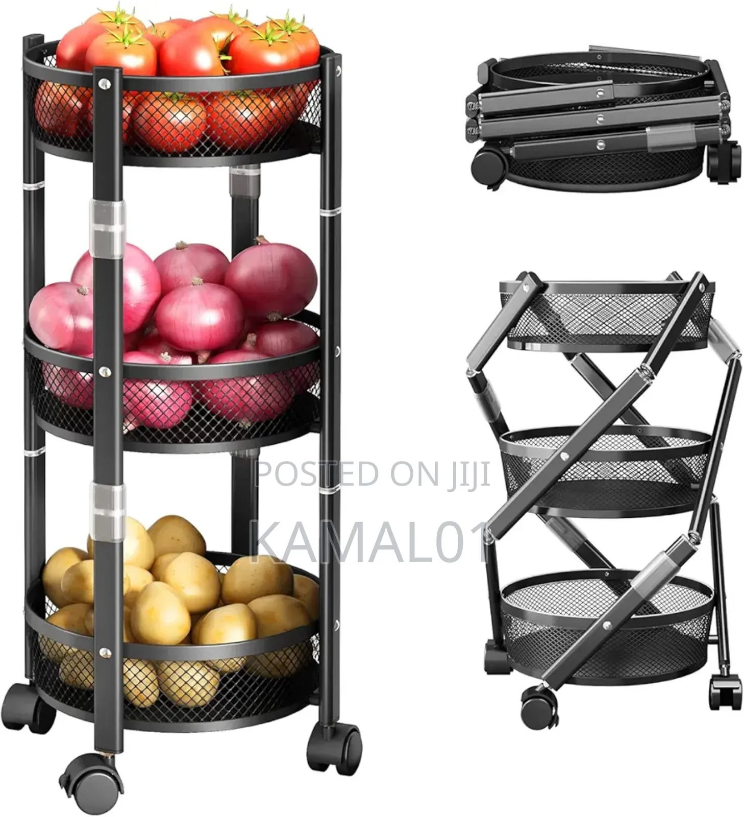 Fruit Basket - Rotating Fruit Bowls Storage Rack