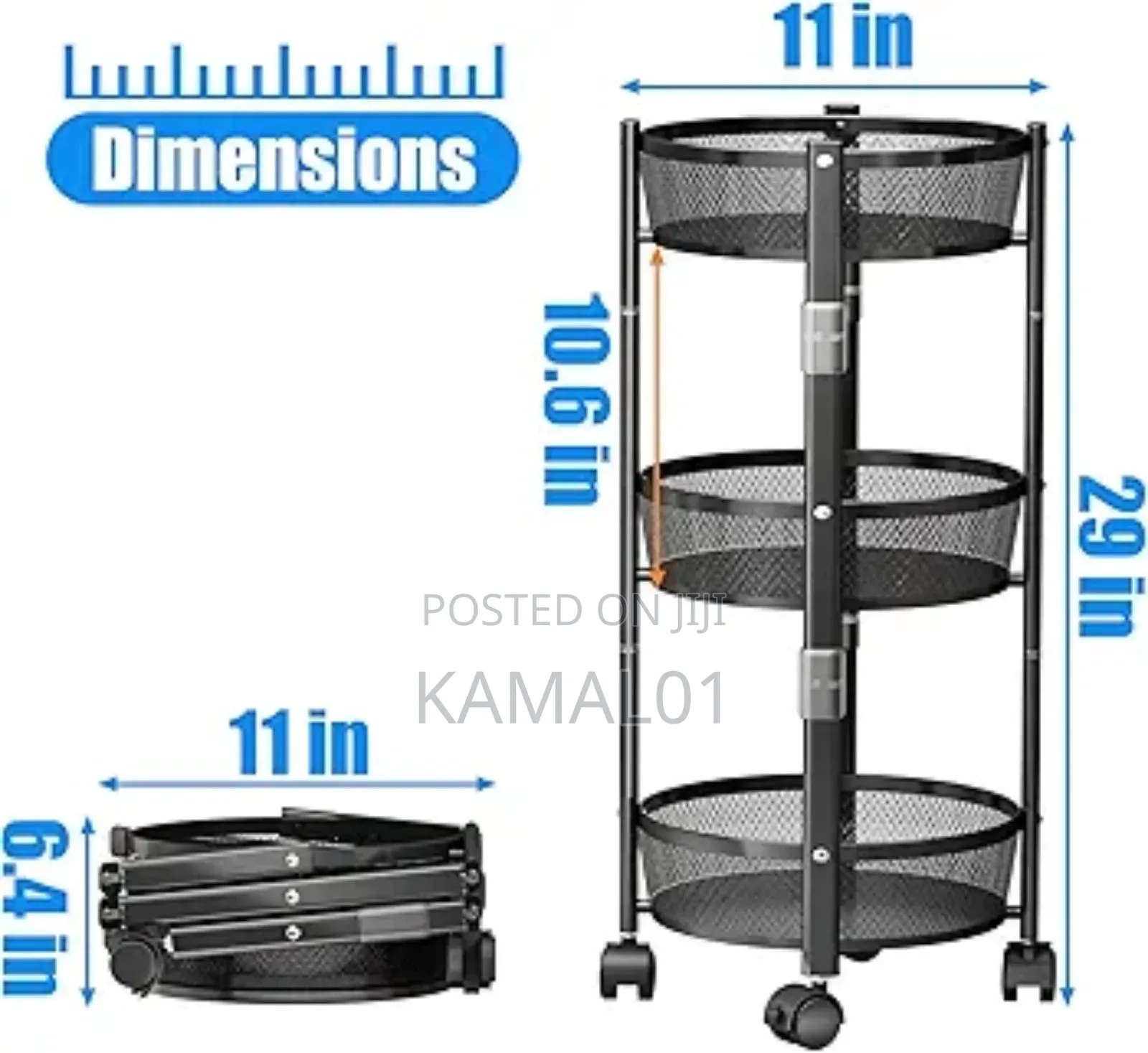 Fruit Basket - Rotating Fruit Bowls Storage Rack
