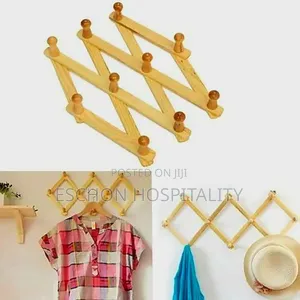 Wooden Adjustable Wall Hanger for Bags, Wigs ,Caps