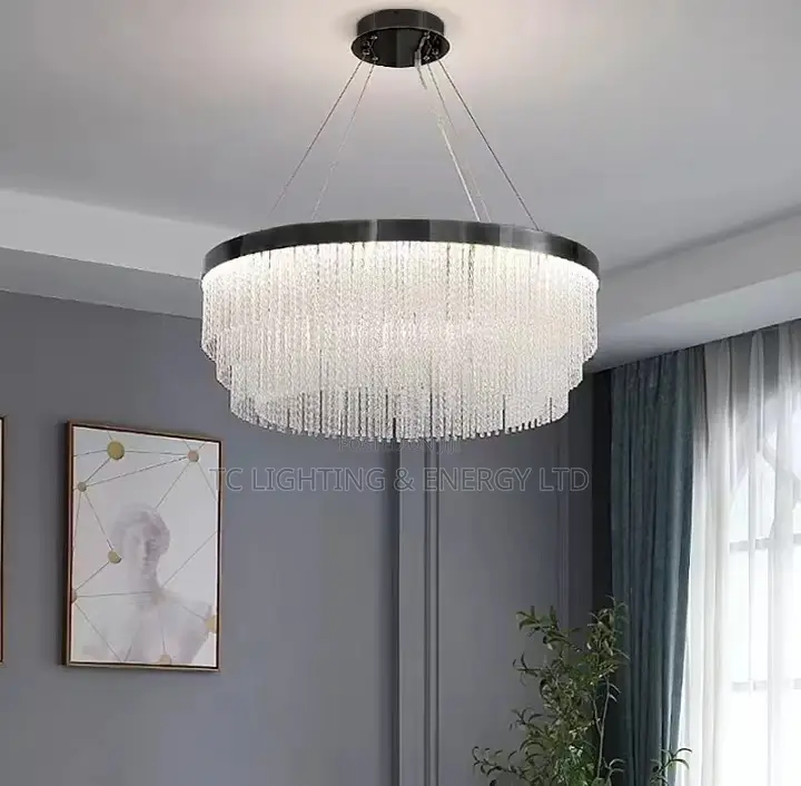 Modern Crystal Led Chandelier 80cm