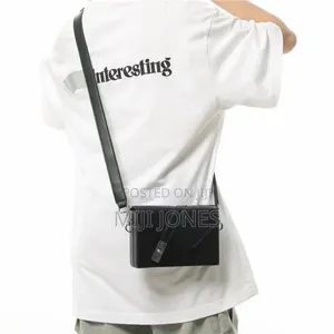 Black Leather Cross  Bag